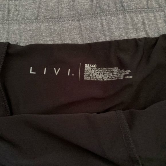 LIVI Grey 2-Layer Knit Short With Wicking 6X 38/40 New With Tags! - Picture 10 of 10